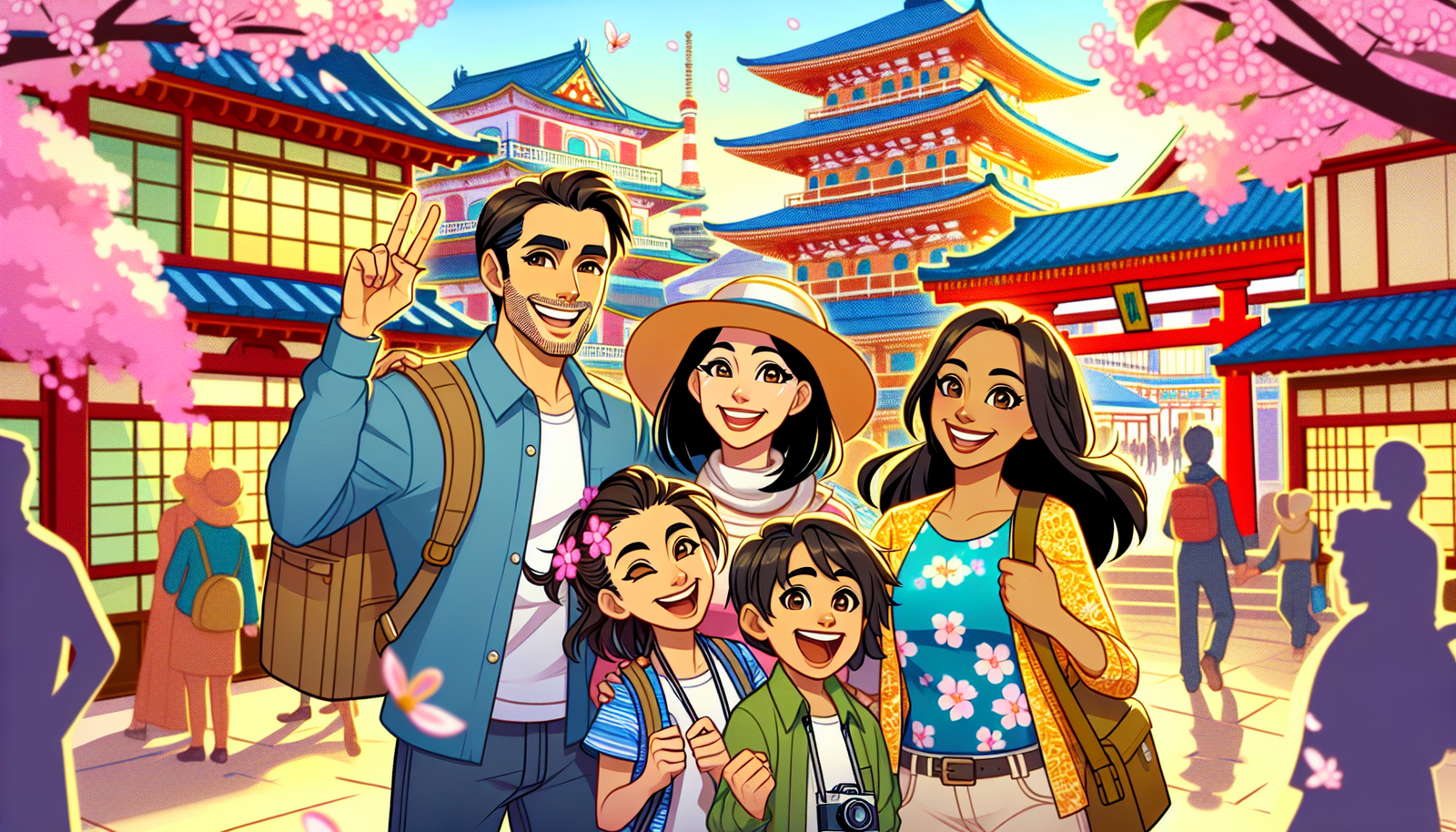 Family enjoying a fandom-inspired travel adventure