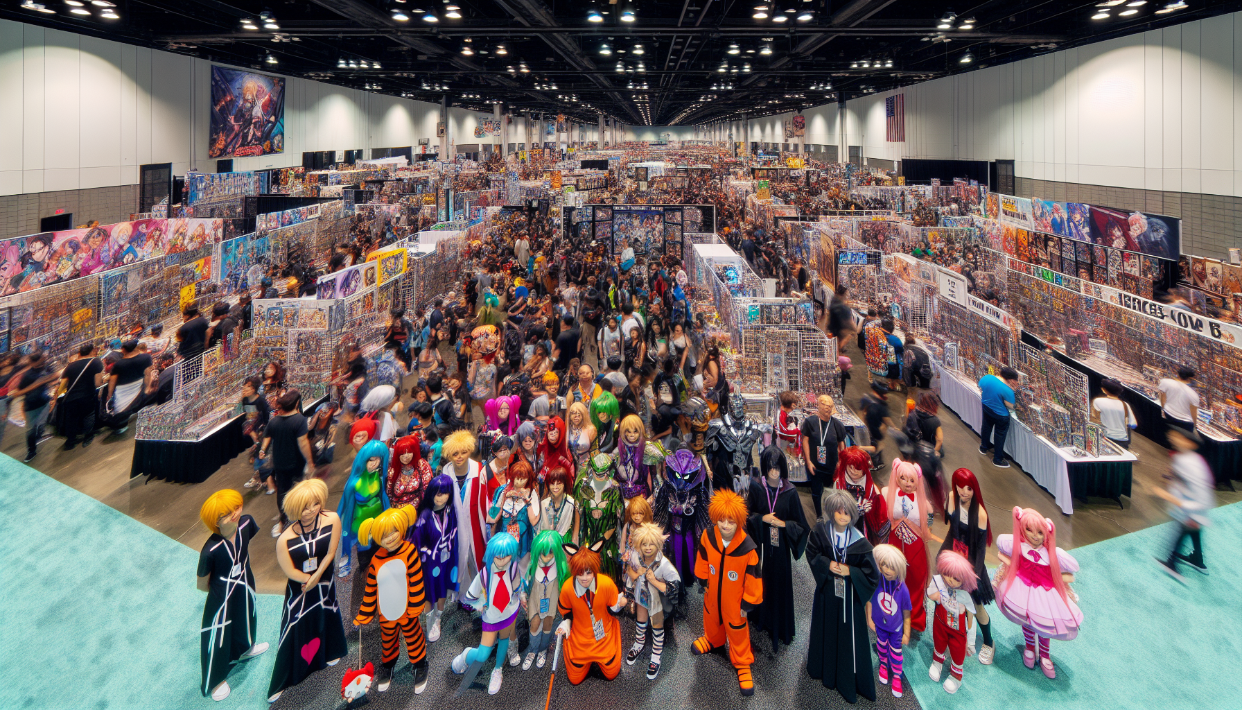 Families and cosplayers at Anime Frontier 2026 — Fort Worth Convention Center, Fort Worth, Texas
