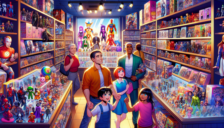 Vibrant illustration of fandom merch stores and collectible shops in Top Fandom Merch Stores Around the World That Are Worth the Trip