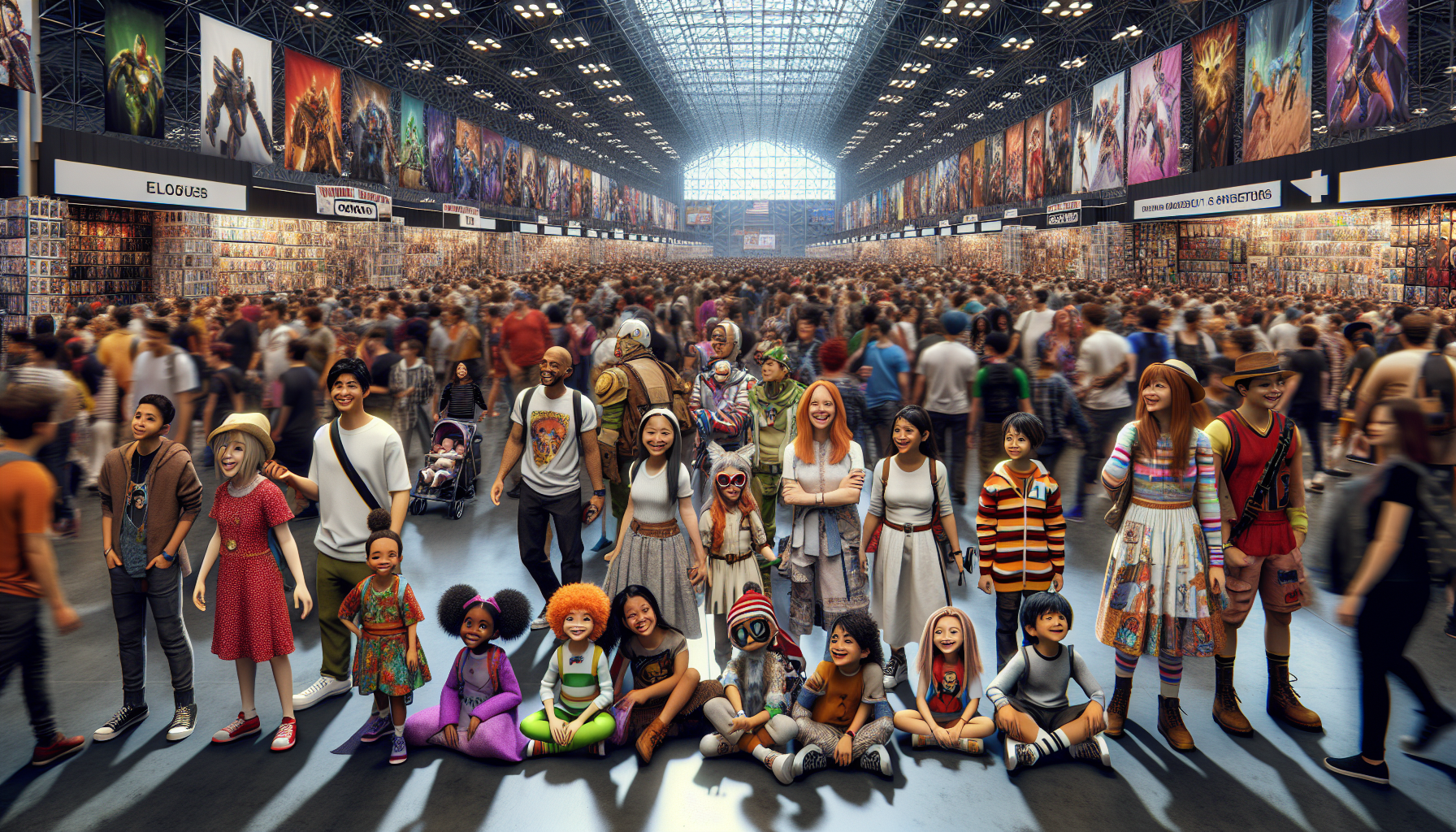 Families and cosplayers at New York Comic Con 2026 — Javits Center, New York City, New York