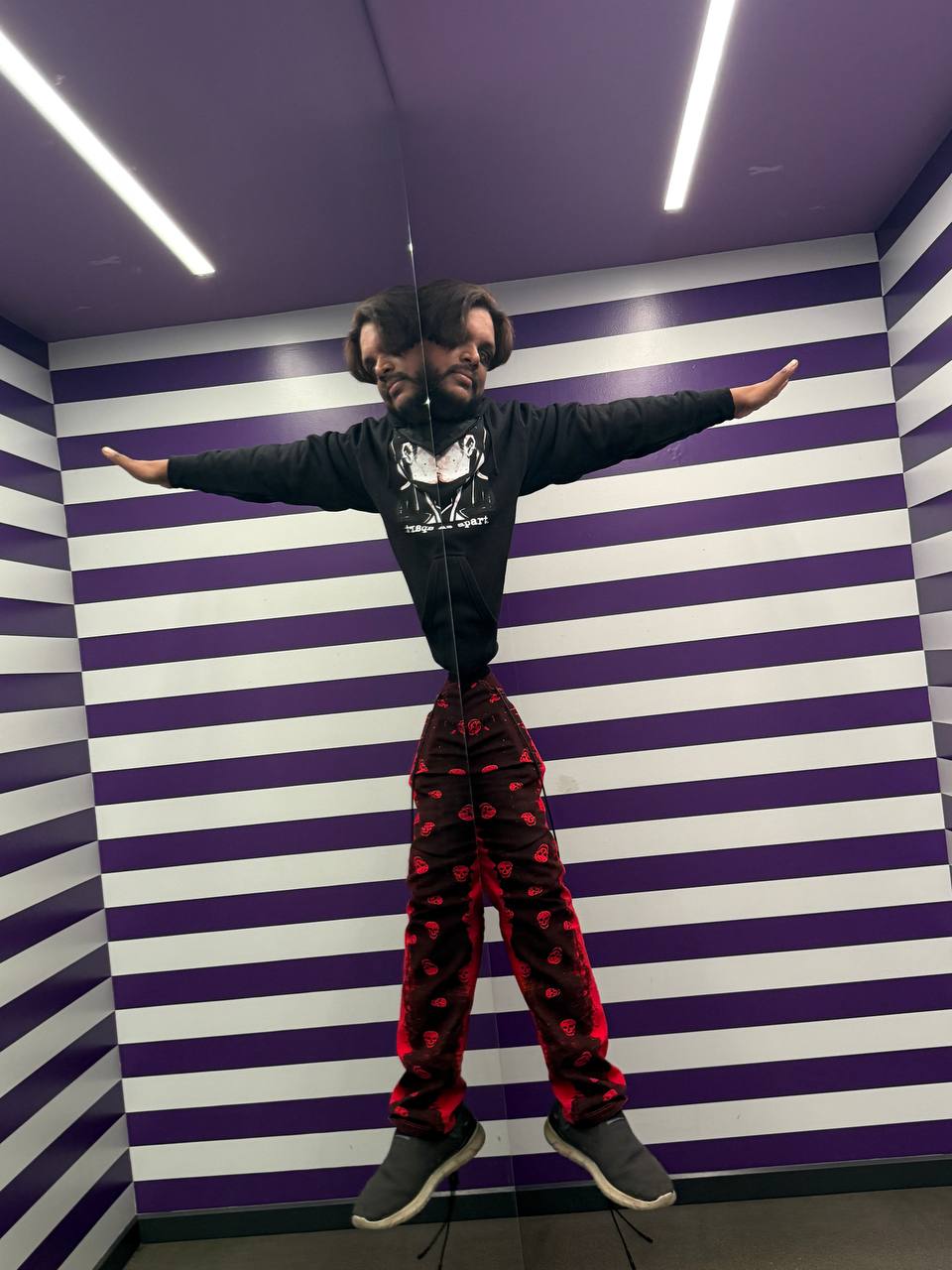 Levitation illusion at Museum of Illusions Minneapolis