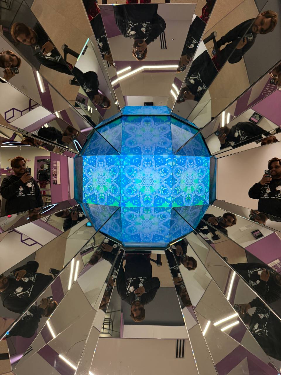 Kaleidoscope ball exhibit at Museum of Illusions Minneapolis